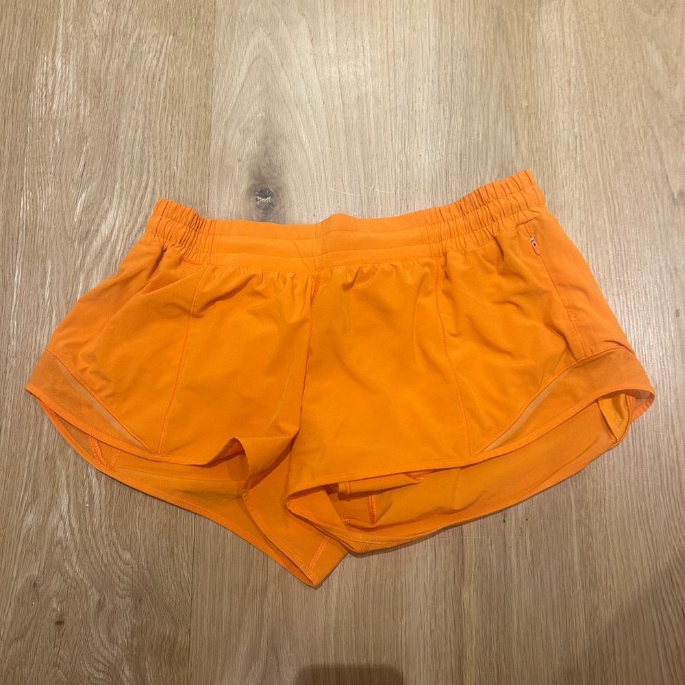 lululemon athletica Bright Orange Women's Athletic Shorts